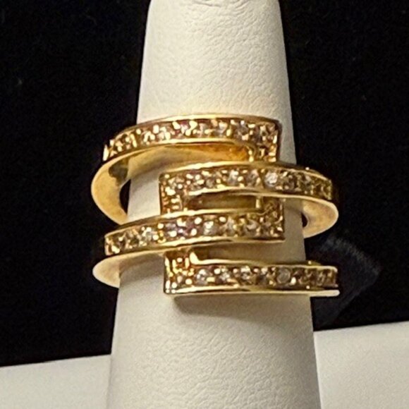 Lia Sophia "GOLDEN RULE" Ring - Picture 1 of 7